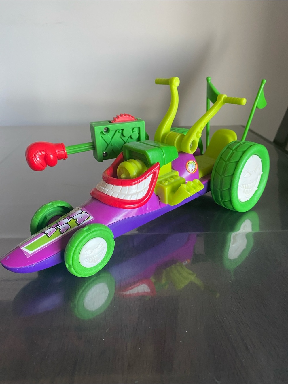 2010 Fisher Price the Joker Funny Car DC toy